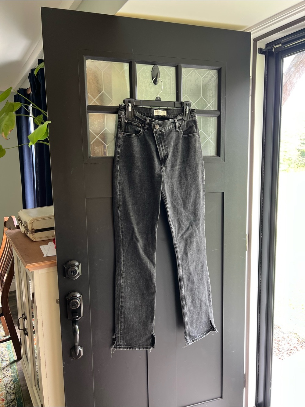 Abercrombie & Fitch Black 90’s Straight Ultra High Rise - 99% Cotton Jeans